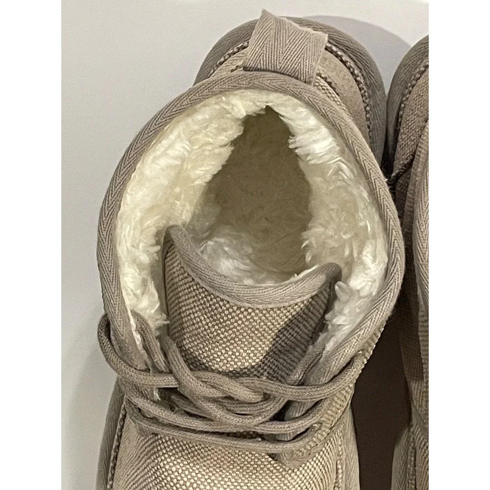 UGG MENS SIZE 9 NEUMEL NATURAL LACE UP CHUKKA BOOTS 1117613 GRAY TAN